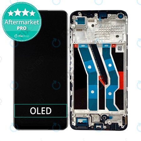 Realme 10 4G - LCD Kijelző + Érintőüveg + Keret (Blue) OLED