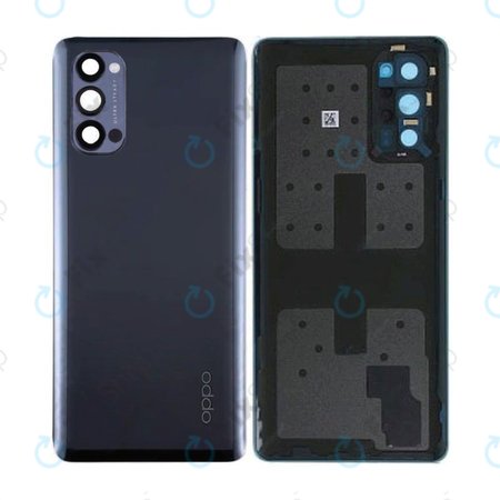 Oppo Reno 4 Pro - Akkumulátor Fedőlap (Space Black) - 4904741 Genuine Service Pack