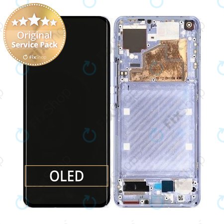 Xiaomi Mi 11 - LCD Kijelző + Érintőüveg + Keret (Violet) - 56000600K200 Genuine Service Pack