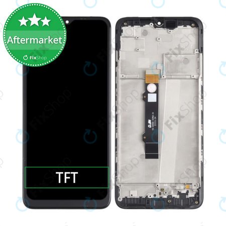 Motorola Moto G50 XT2137 - LCD Kijelző + Érintőüveg + Keret (Steel Gray) TFT