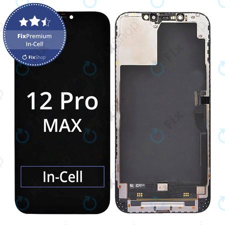 Apple iPhone 12 Pro Max - LCD Kijelző + Érintőüveg + Keret In-Cell FixPremium