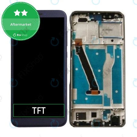 Huawei Honor 9 Lite - LCD Kijelző + Érintőüveg + Keret (Midnight Black) TFT