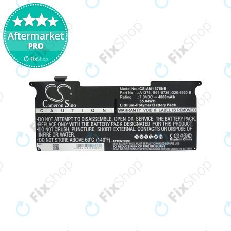 Apple MacBook Air 11" A1370 (Late 2010) - Akkumulátor A1375 4800mAh HQ