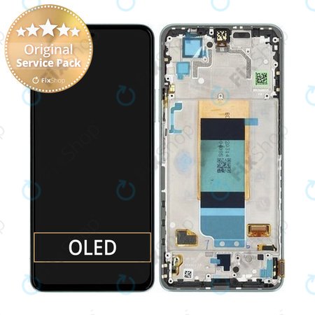 Xiaomi Poco F4 5G 22021211RG, 22021211RI - LCD Kijelző + Érintőüveg + Keret (Nebula Green) - 56000JL11R00 Genuine Service Pack