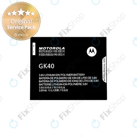 Motorola Moto E4 XT1761, Moto G5 XT1675, Moto E5 Play - Akkumulátor GK40 2800mAh - SNN5976A Genuine Service Pack