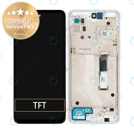 Motorola Moto G 5G XT2113 - LCD Kijelző + Érintőüveg + Keret (Frosted Silver) - 5D68C17617, 5D68C17747 Genuine Service Pack