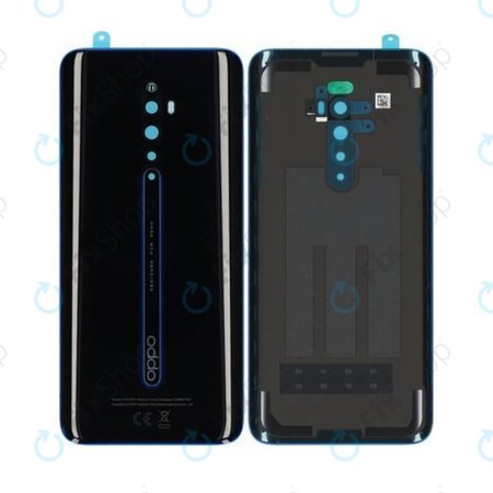 Oppo Reno 2 Z - Akkumulátor Fedőlap (Black) - O-4721388 Genuine Service Pack