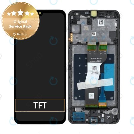 Samsung Galaxy A05s A057G - LCD Kijelző + Érintőüveg + Keret (Black) - GH81-24364A Genuine Service Pack