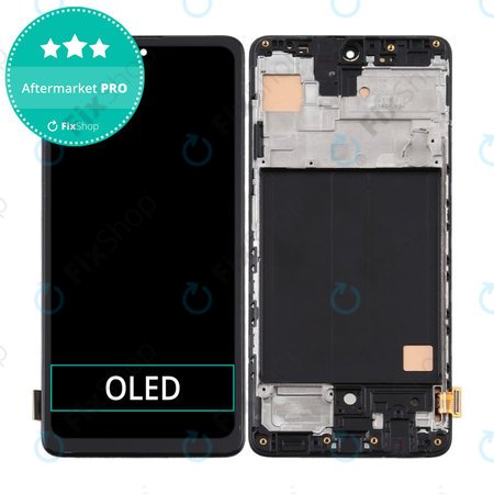 Samsung Galaxy A51 A515F - LCD Kijelző + Érintőüveg + Keret OLED