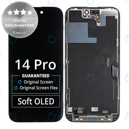 Apple iPhone 14 Pro - LCD Kijelző + Érintőüveg + Keret Original Refurbished PRO