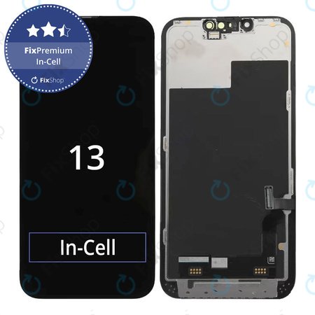 Apple iPhone 13 - LCD Kijelző + Érintőüveg + Keret In-Cell FixPremium