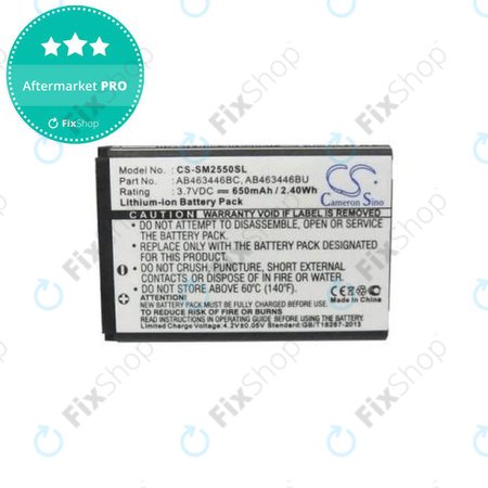 Samsung C3300 - Akkumulátor AB463446BC, AB463446BU 650mAh HQ