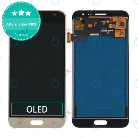 Samsung Galaxy J3 J320F (2016) - LCD Kijelző + Érintőüveg (Gold) OLED