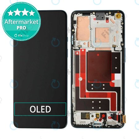 OnePlus 9 - LCD Kijelző + Érintőüveg + Keret (Arctic Sky) OLED