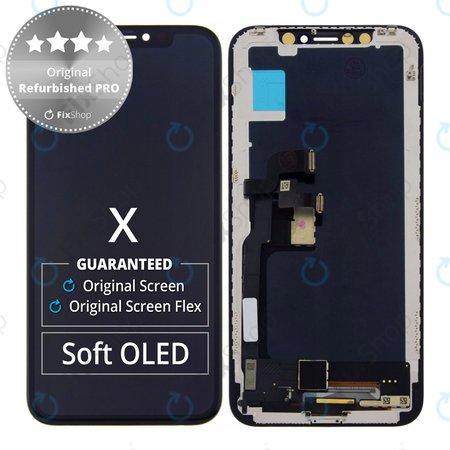 Apple iPhone X - LCD Kijelző + Érintőüveg + Keret Original Refurbished PRO