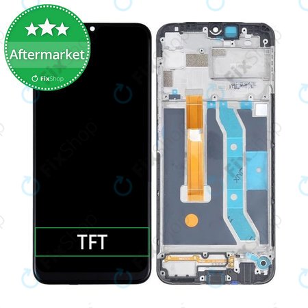 Realme C12 RMX2189 - LCD Kijelző + Érintőüveg + Keret TFT