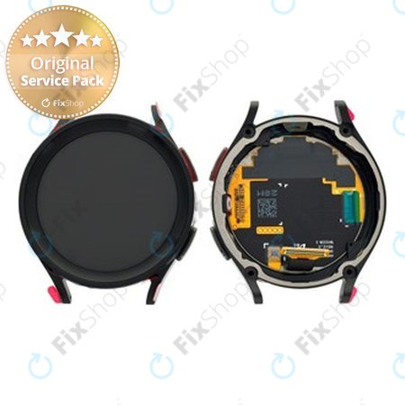 Samsung Galaxy Watch 5 Pro 45mm R925 - LCD Kijelző + Érintőüveg + Keret (Black Titanium) - GH82-30045B Genuine Service Pack