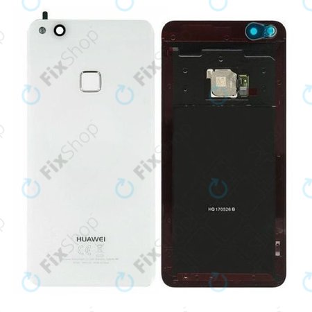 Huawei P10 Lite - Akkumulátor Fedőlap + Ujjlenyomat Érzékelő ujj (White) - 02351FXA Genuine Service Pack